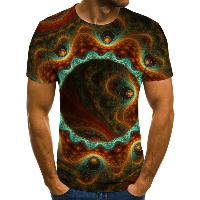 

Men's T-shirt Harajuku Oversized Casual T-shirt 3D Printing Anime Graphic T-shirt Hip Hop Fitness Sports Sweat-absorbent Top