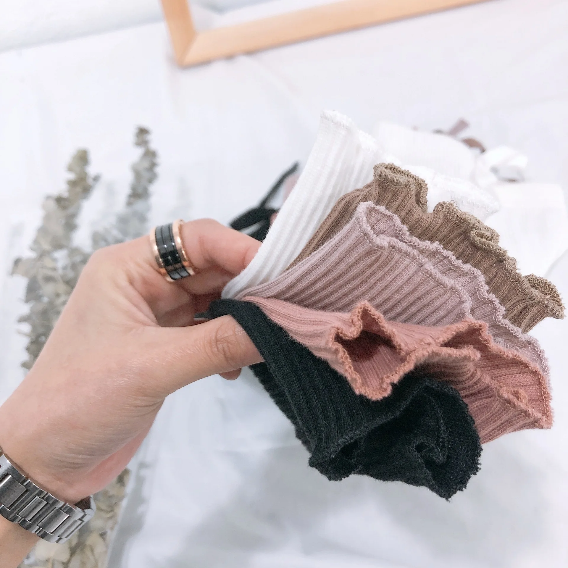 Весенне летние однотонные хлопковые повседневные подходящие ко всему леггинсы