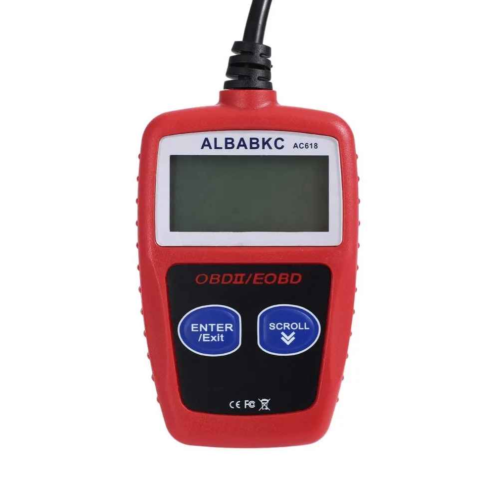Считыватель кодов автомобиля AC618 сканер OBD2 OBDII EOBD неисправностей универсальный