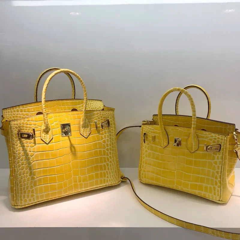 

coccodrillo borsa da donna in vera pelle borsa in pelle di vacchetta moda borsa di grande capacita borsa da donna di lusso