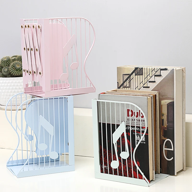 Креативные Металлические Регулируемые книжные концы настольный органайзер для
