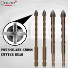 Крест шестигранные плитки биты Стекло Керамика бетона Расширитель отверстий сплав треугольное сверло Размеры 3456781012 мм дрель Стекло Биты