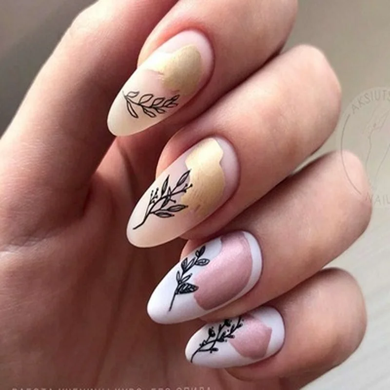 

Nail Transfer Sticker Paper Slider Decals Water Abstract Character Flower Portrait Nail Art Decor Gel Polish Manicure Foils