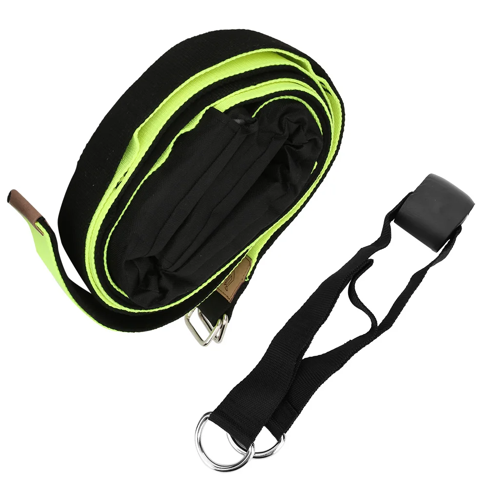 

Brand New And High Quality Back Bend Trainer Yoga Stretching Belt Beginner Training Auxiliary Supplies Pull Strap Green Black