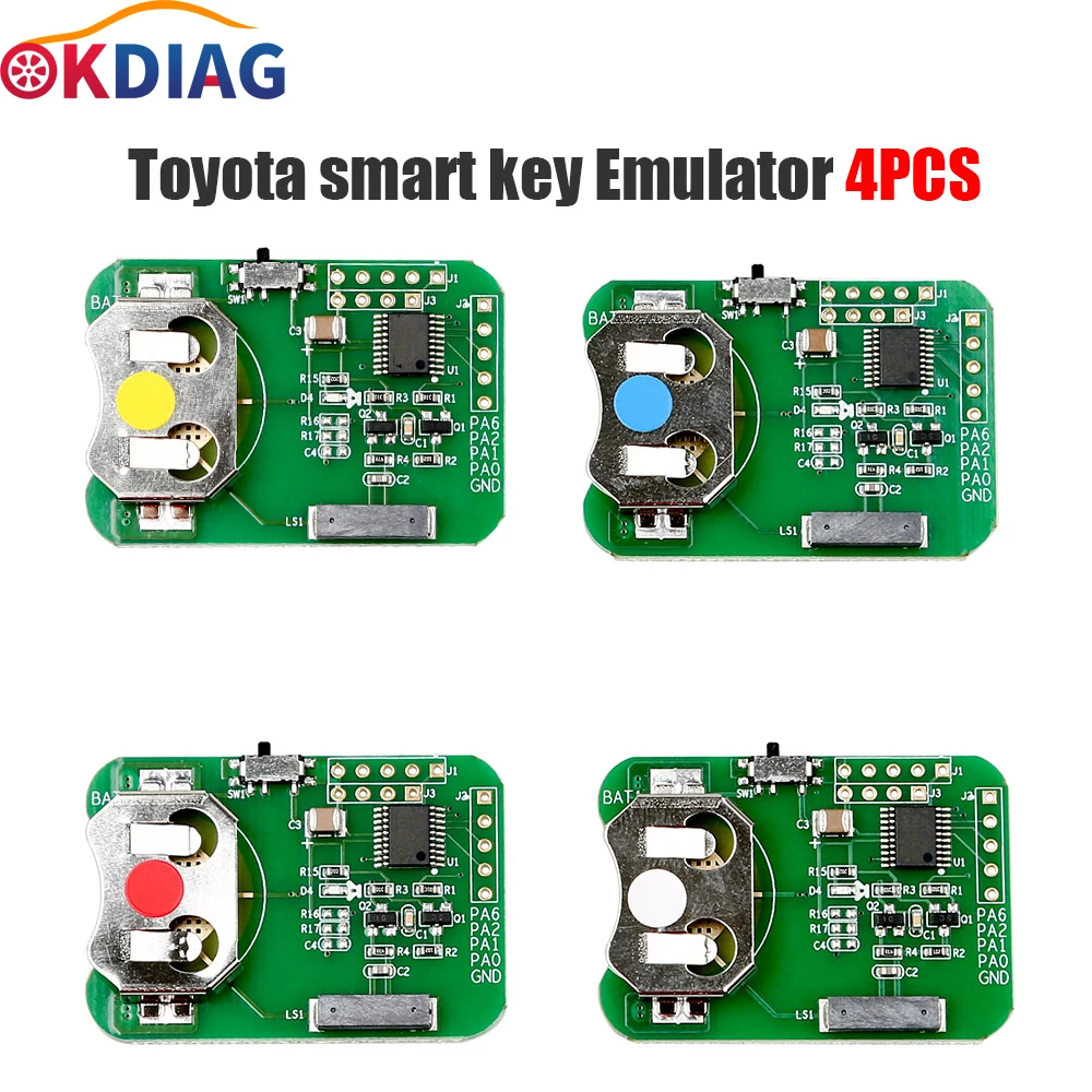 

OBDSTAR Smart Key Simulator for Toyota 4PCS Works with X300PRO4/X300DP/X300DP PLUS Key Programmer