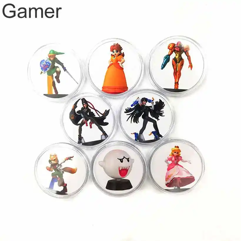 Полный набор 8 шт круговой Высокое качество для Amiibo Bayonetta 2 NFC игровые карты