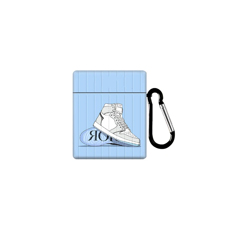 

Luxury Brand Air Pods Pro Case Earbud Cover For Airpods 1 2 Headphone Bag White Bluetooth Headphones Protective Shell Key Hook