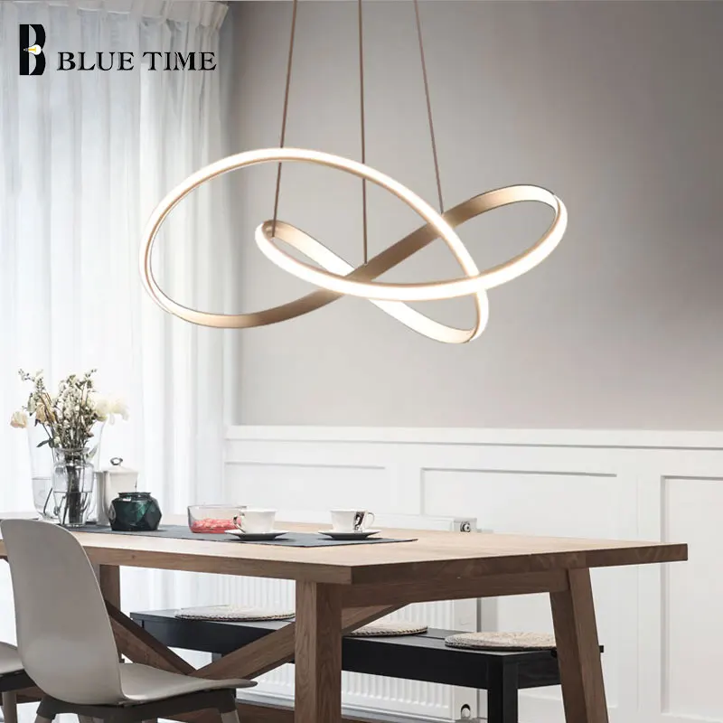 Простая светодиодная люстра современная лампа для гостиной кухни столовой Lampare