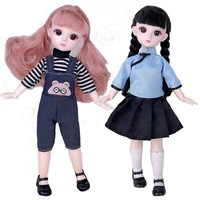30cm bjd doll 16 21 movable joints princess baby dress up fashion casual wear clothes accessories dolls for girls toys gift diy