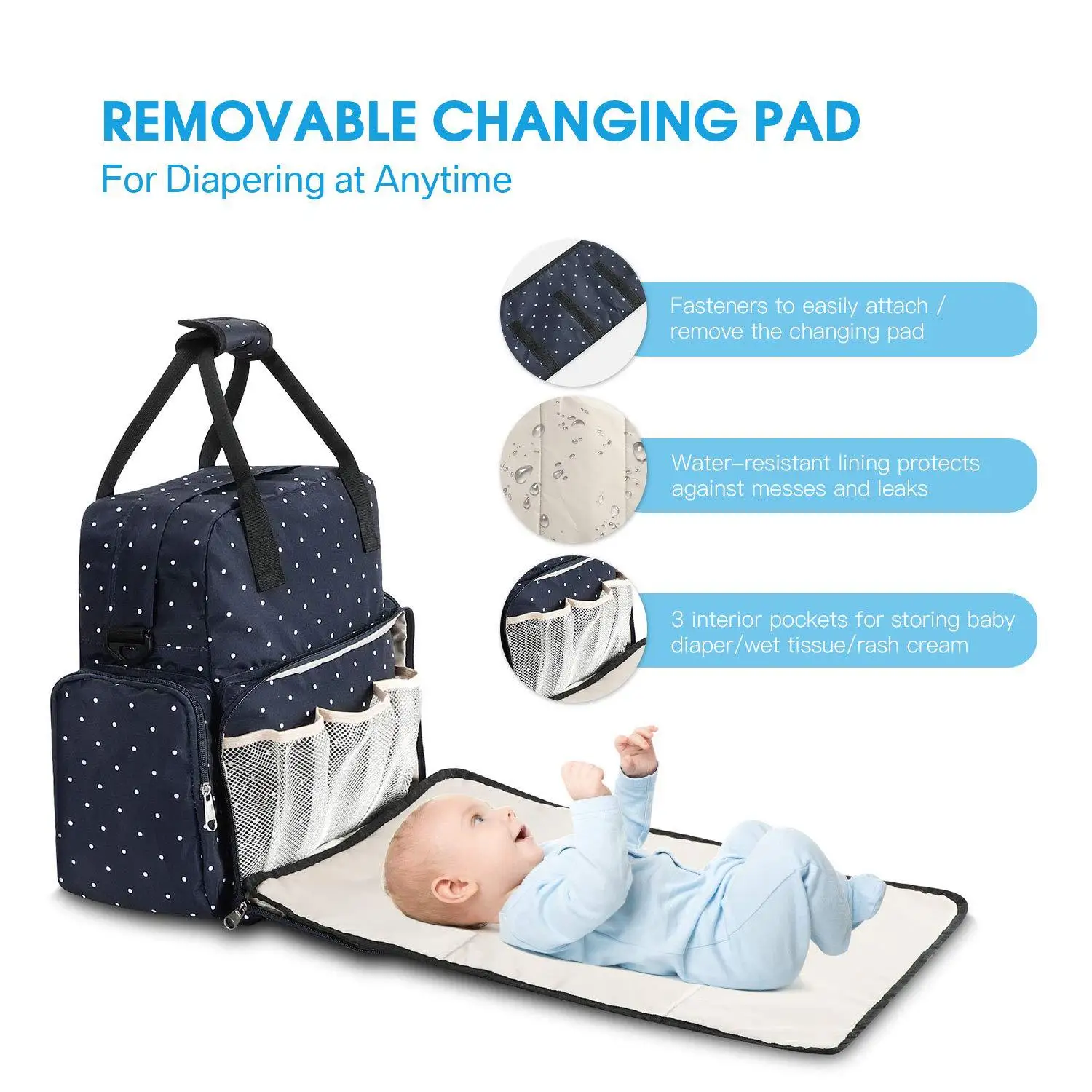 

34*34*12 CM Nappy Bag Mummy Large Capacity Bag Mom Baby Multi-function Waterproof Outdoor Travel Diaper Bags For Baby Care