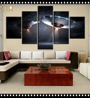 wall painting canvas printing hd classic movie animation 5 panel home decoration template living room poster anime decor hero