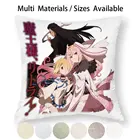 Наволочка с логотипом Devil Is A Part-Timer, наволочка для подушки из хлопка и льна, наволочка для подушки Maou Sama, повторите попытку с таймером