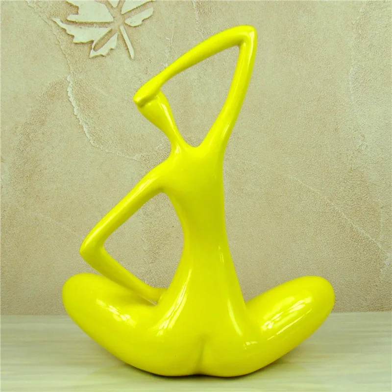 

[MGT]Abstract Yoga Pose Female Statuette Handmade Resin Nude Model Portrait Figure Novelty Home Decor Statue Art Craft Adornment