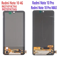 amoled for xiaomi redmi note 10 pro max lcd display touch screen digitizer assembly for redmi note10 pro m2101k6g m2101k6r lcd