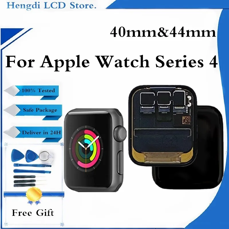 

Оригинальный ЖК-дисплей для Apple Watch Series 4 40/44 мм, ЖК-дисплей, сенсорный экран, дигитайзер, ремонт, замена для iWatch 4 S4, дисплей