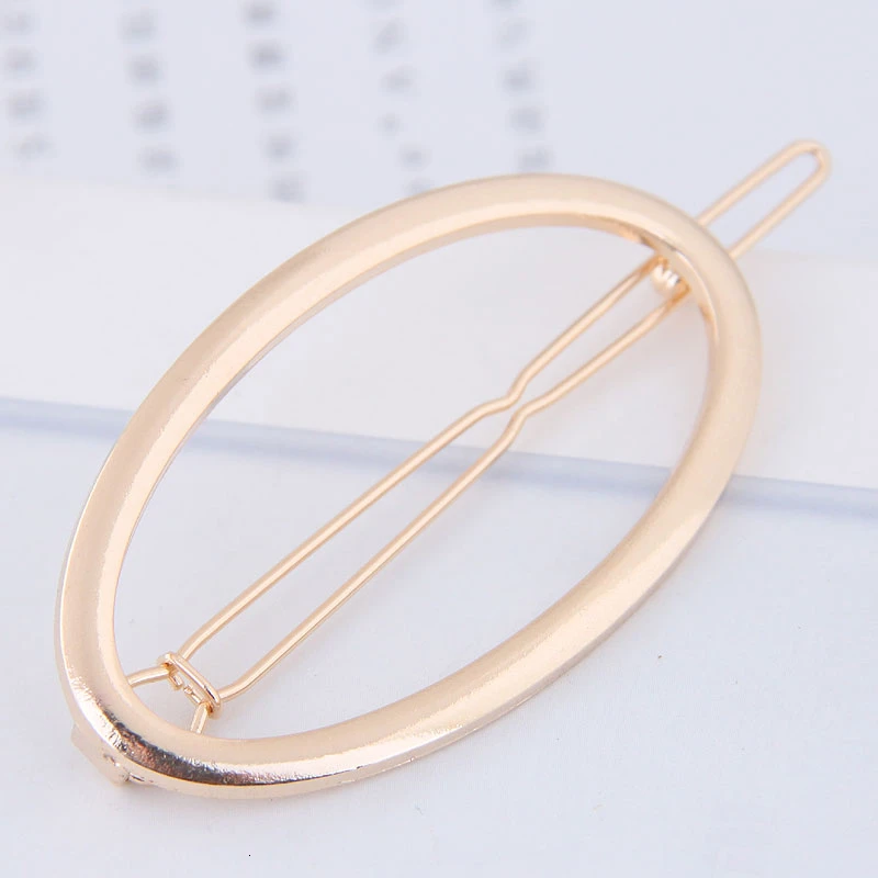 Женские заколки-пряжки для волос простые золотистые и Серебристые в Корейском