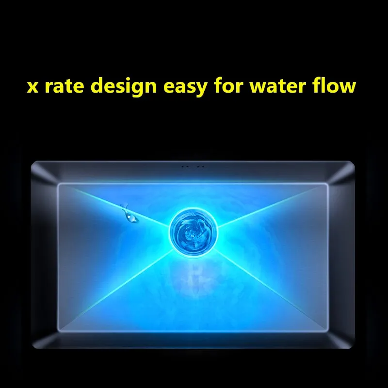 Кухонные раковины из нержавеющей стали с одним бантом выше или под стойкой