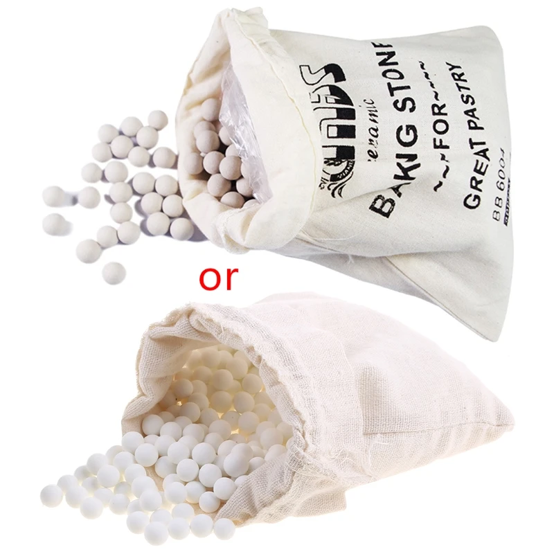 

500g Cordierite Pie Baking Beans Beads Press Stone Weights with Storage Bag New