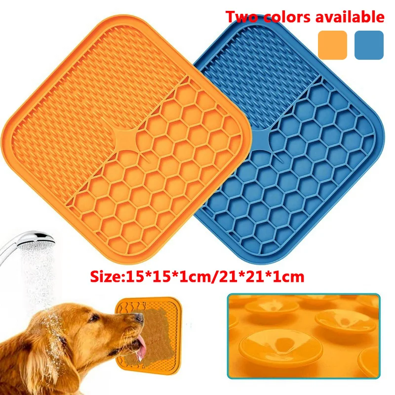 

Pet Slower Feeder Feeding Cats Dog Licky Mat Silicone Food Utensils For Pets Sucker Licking Pad Pomedero Perro