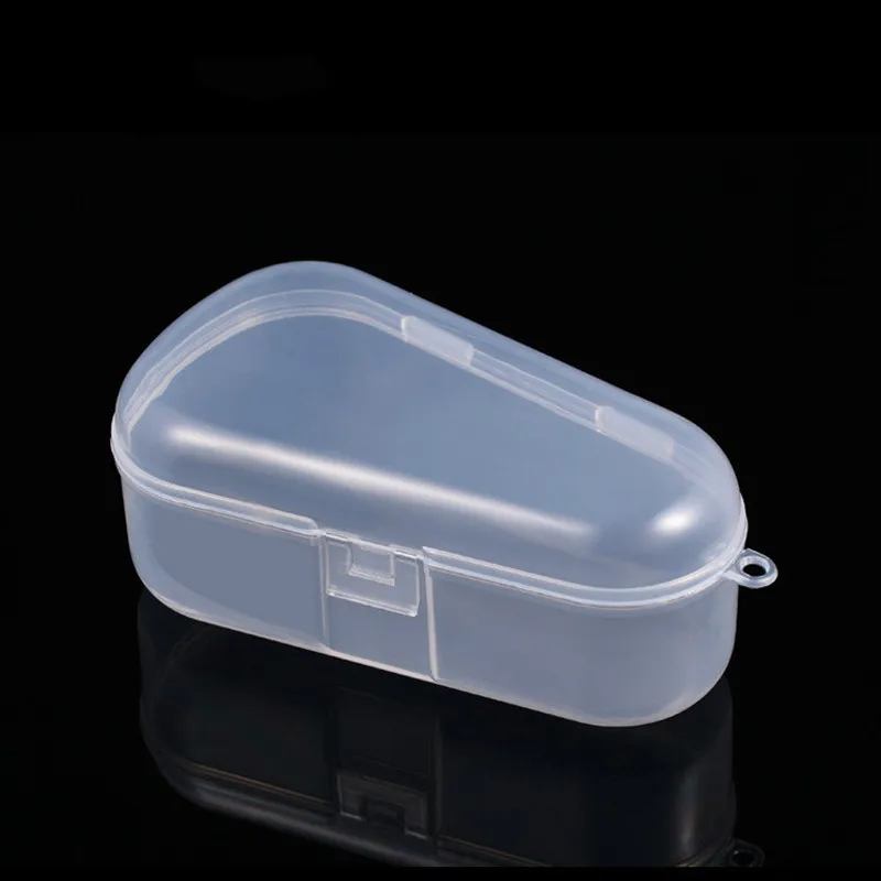 Irrigador Nasal transparente tipo gota de agua para beb&eacute;s, caja de almacenamiento de seguridad PP, mordedor para ni&ntilde;os, caja de almacenamiento de dulces y medicina-0