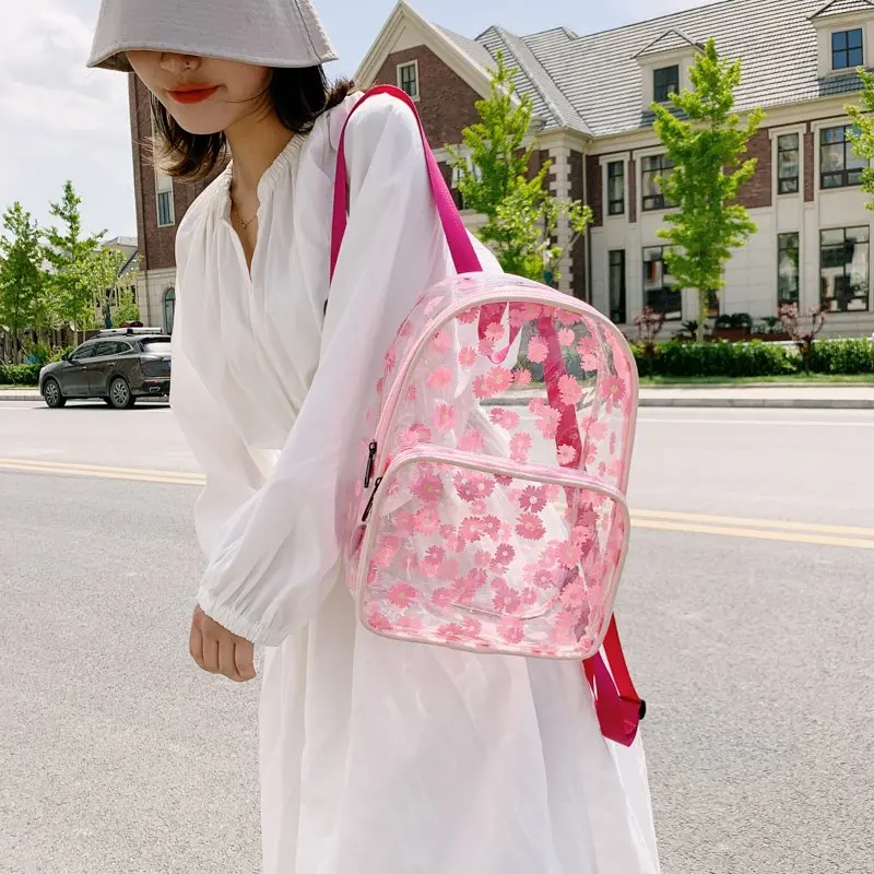 Прозрачный женский рюкзак 2020 Новый Молодежный Школьный для девушек дизайнерский