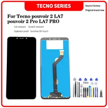 For  infinix Tecno pouvoir 2 LA7  pouvoir 2 Pro LA7 PRO  LCD Display Touch Screen Digitizer Assembly For LA7  lcd Replacement