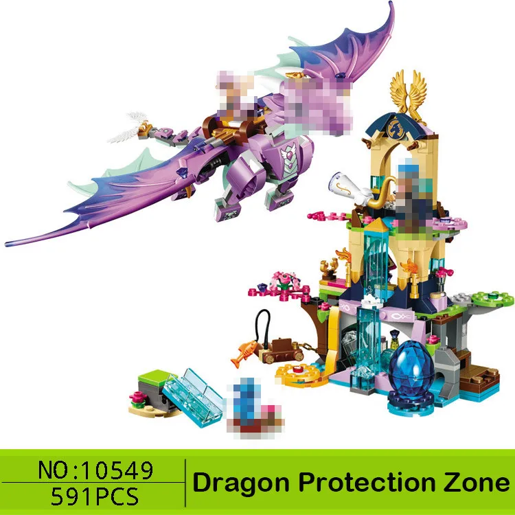 BELA Elf серия Дракон Лава пещера развивающие строительные блоки детские игрушки