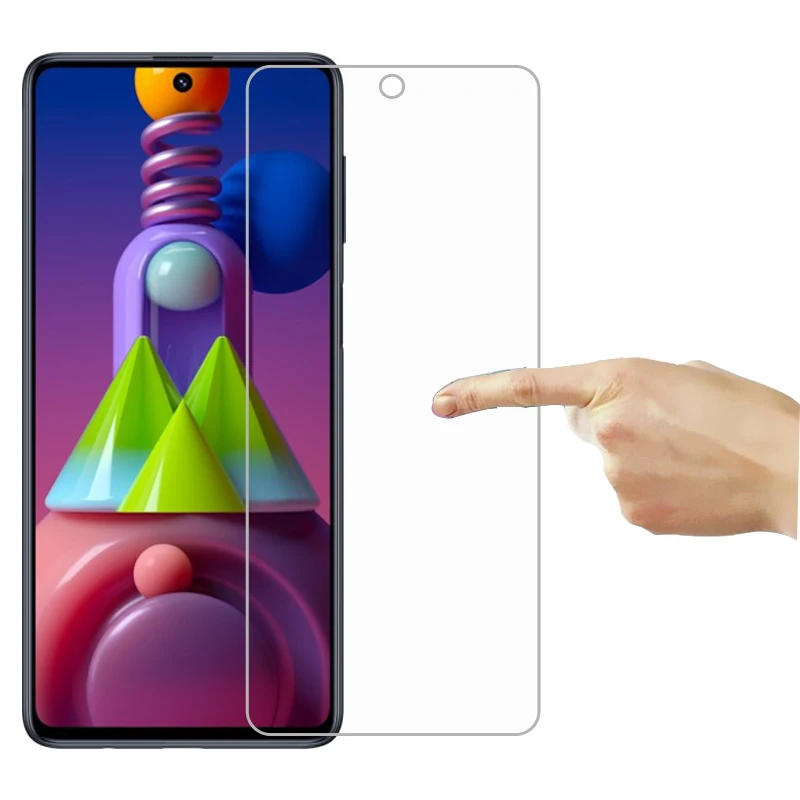 Закаленное стекло для Samsung Galaxy M51Screen Protector on M51 защитная стеклянная пленка Cristal