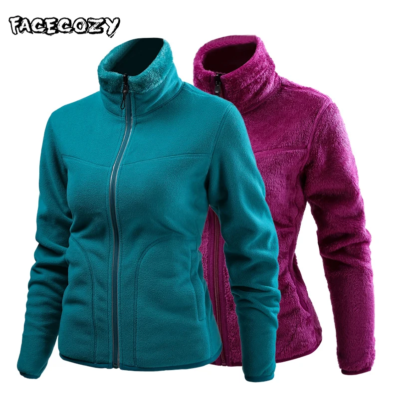 Флисовые зимние куртки Facecozy для мужчин и женщин активного отдыха походов спорта