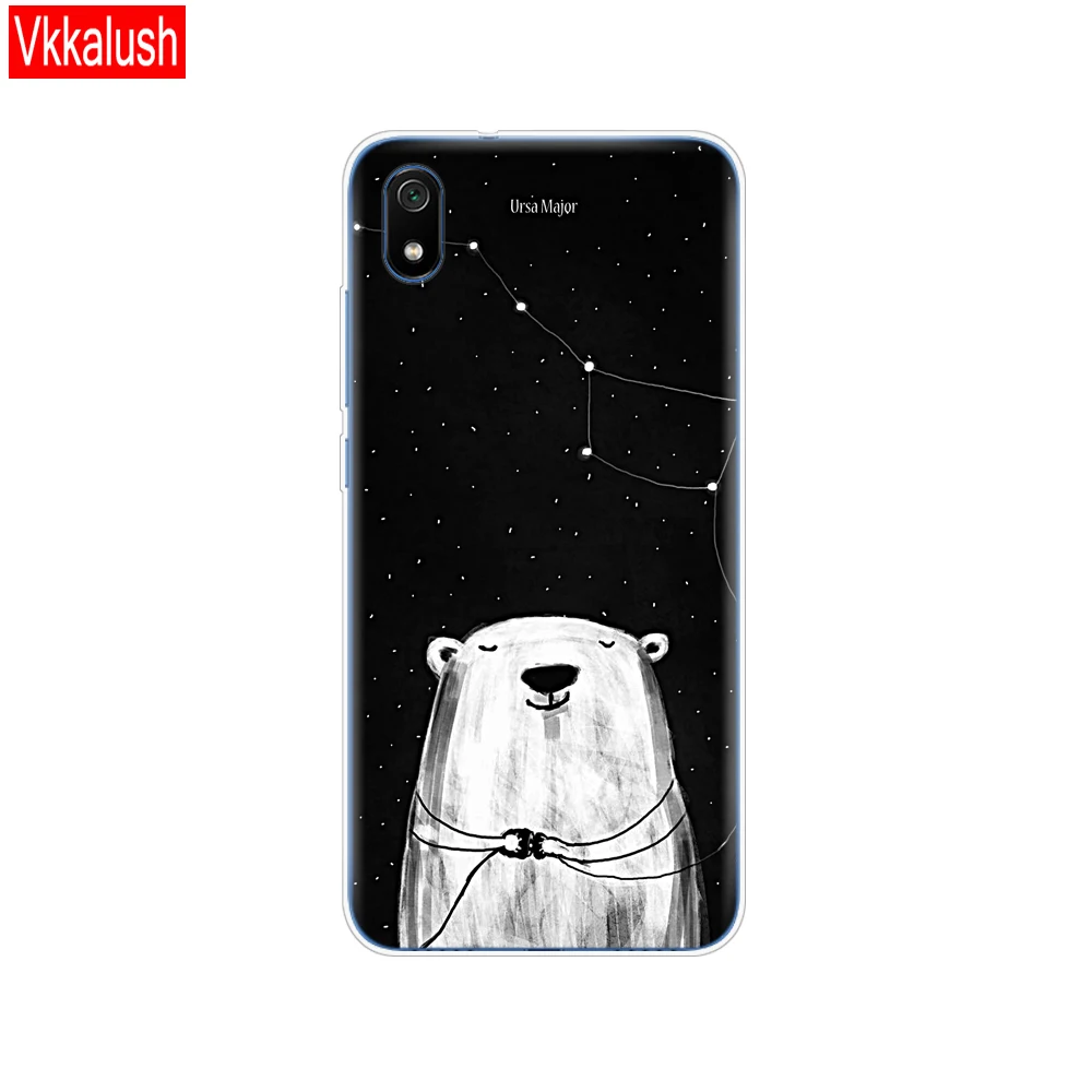 80257 Чехол для Xiaomi redmi 7a чехол s полная защита Мягкий ТПУ силиконовый чехол на заднюю панель для redmi 7 A бампер redmi 7a чехол для телефона с кошкой - Цвет: 80257