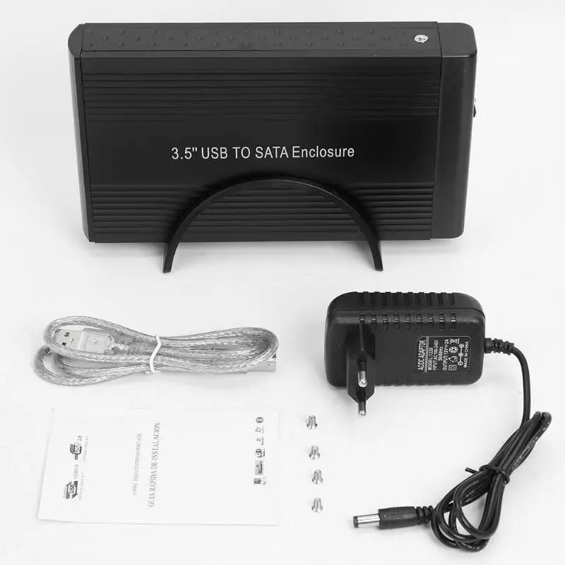 3," HDD SSD чехол USB 2,0 к usb type-B SATA жесткий диск коробка алюминиевый сплав Поддержка 6 ТБ адаптер 480 Мбит Бесплатный внешний HDD диск