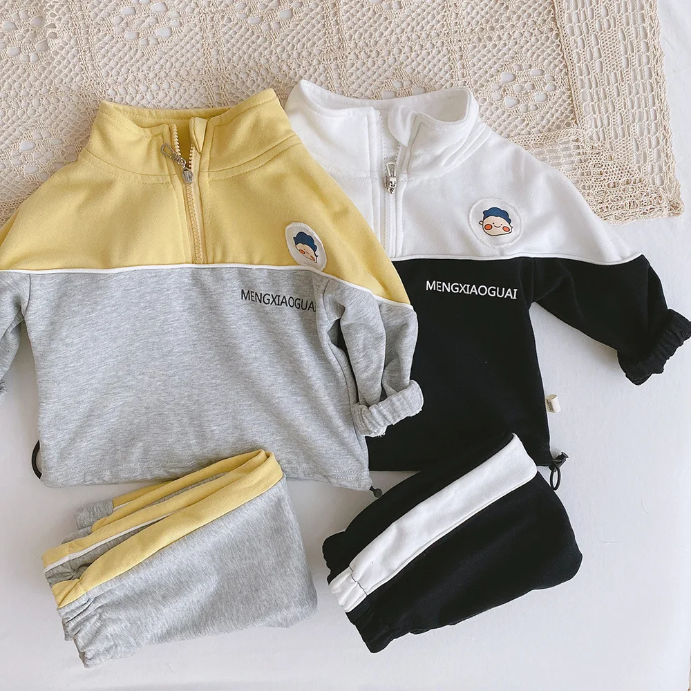 

Детский спортивный костюм с мультипликационным рисунком, осень 2020, свитшот для мальчиков, куртка, брюки, новый детский корейский модный кос...