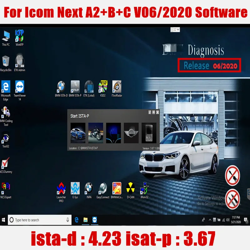 I5 ноутбук CF c2 с 2020 06 V icom следующий включить/A2 программное обеспечение ISTA D 4 23/ISTA P