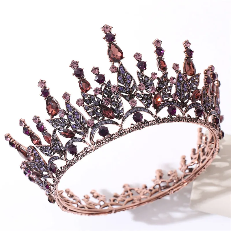 Роскошный шикарный свадебный венец со стразами круг диадема Королевский Queen