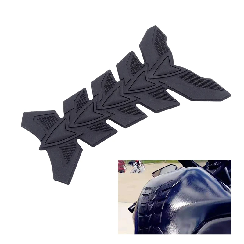 1 Pcs Universal Motorcycle Fuel Tank Fish Bone Decals Three-Dimensional Rubber Personality Japanese Knight Car Sports | Автомобили и