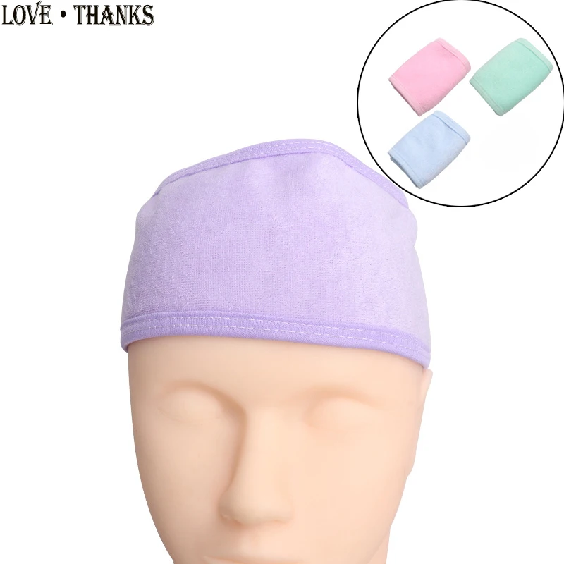 Накладные ресницы спа повязка на голову для лица из махровой ткани