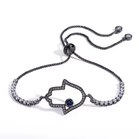 hamsa bracelet hand of fatima cubic zirconia hand chain for women girl friends gifts trendy simple design teens khamsah jewelry