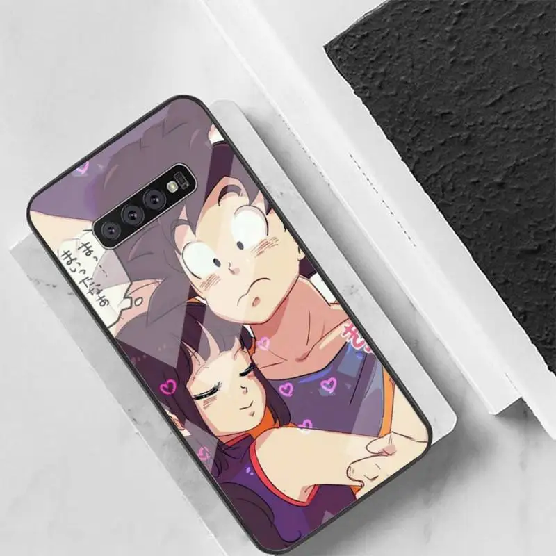 

Son GoKu Super DBZ DBS luxury Phone Case For Galaxy Tempered Glass Cases Apply To S10 S9 S8 S7 S6edge Plus TPU Cover