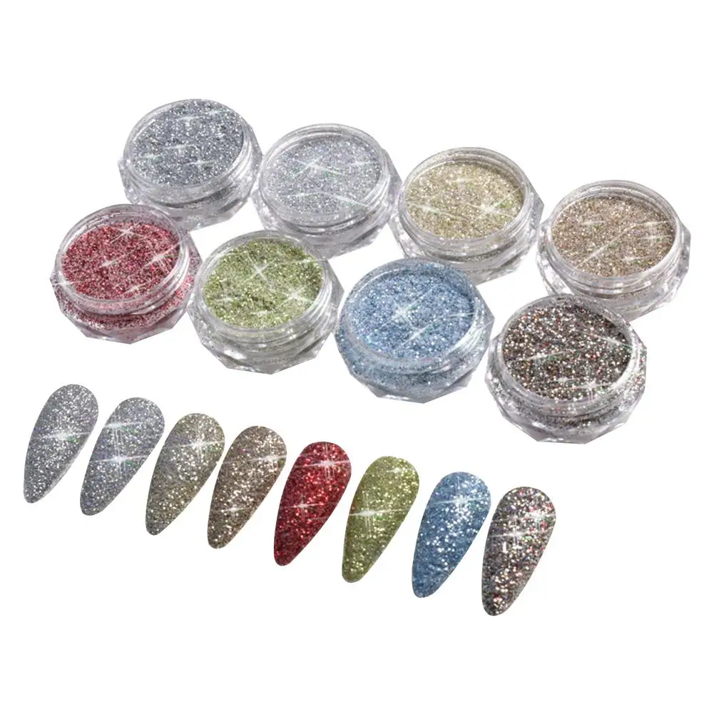 

8 шт./набор, блестки для ногтей