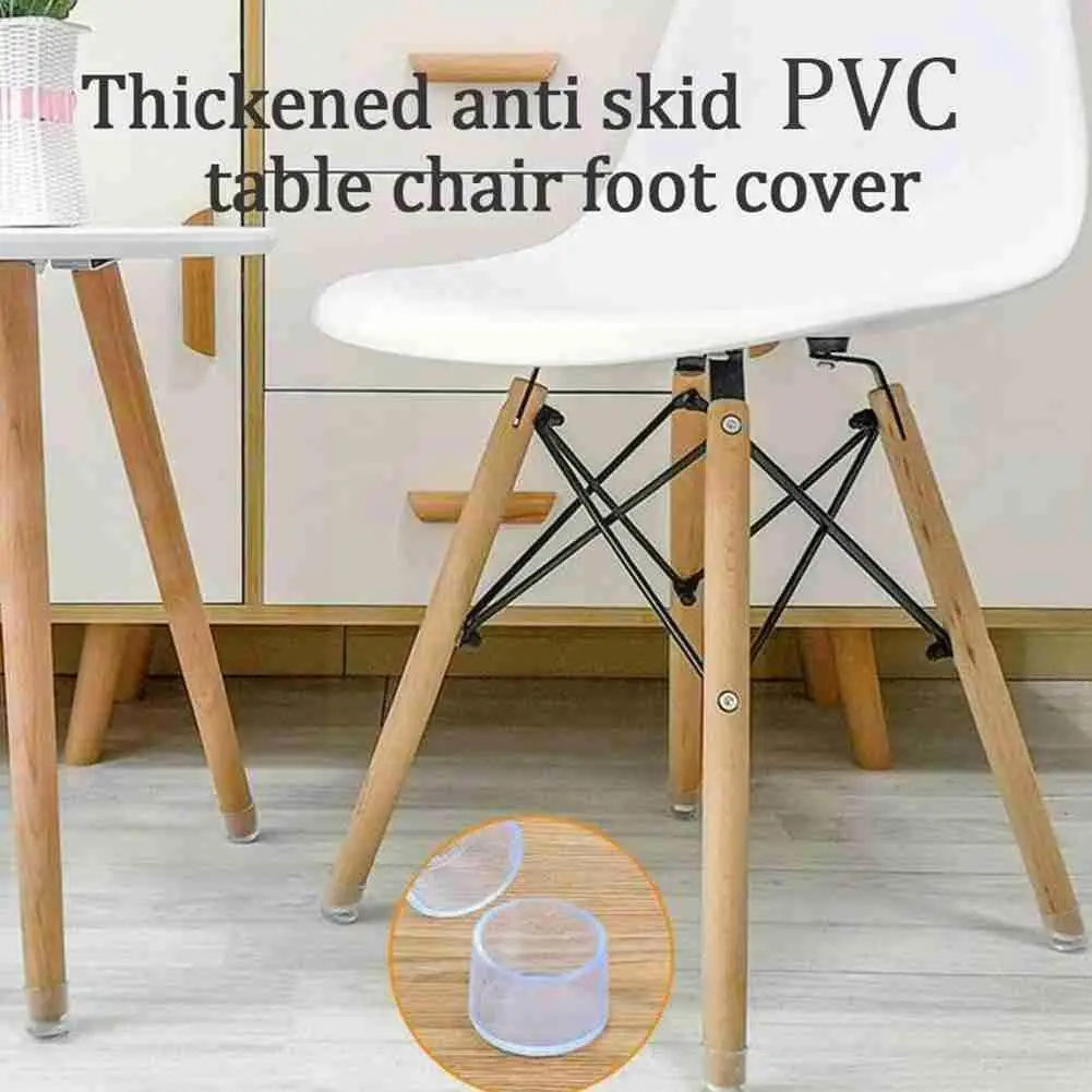 

4 Pcs/set Furniture Table Non-slip Protector Cap Thick Wear-resistant Cover Leg Table Foot Chair Pad Anti Scratc D1i8