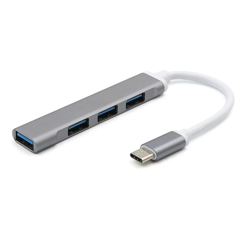Концентратор USB C 3 0 Type 1 4 порта мультиразветвитель адаптер OTG для Lenovo Xiaomi Macbook Pro 13 15
