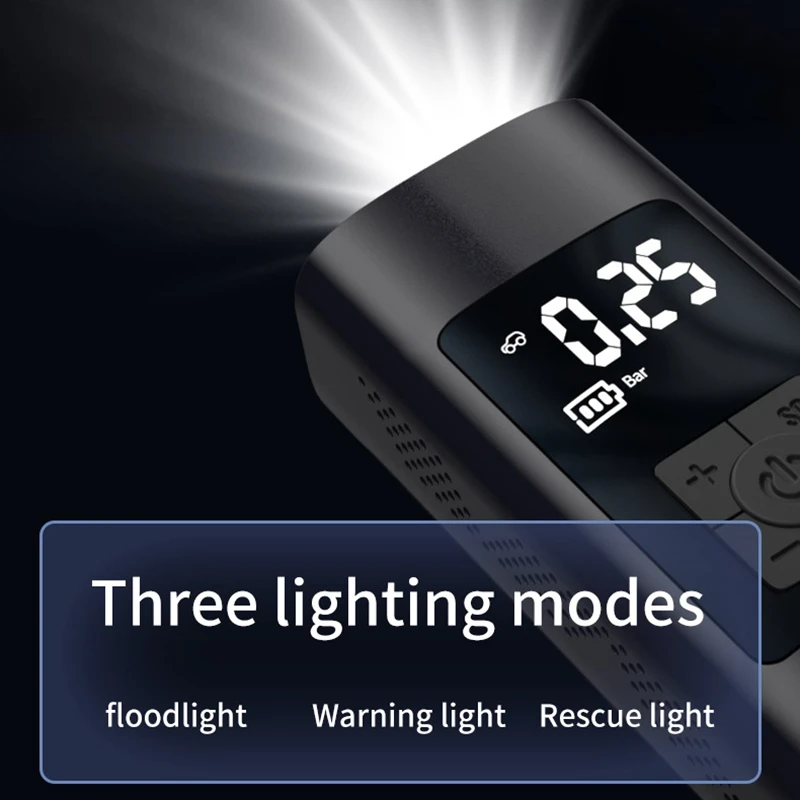 Precio Bomba De Aire Inalámbrica De 150PSI, Compresor De Aire Portátil, Inflador De Neumáticos Recargable Para Coche, Bicicletas, Exteriores