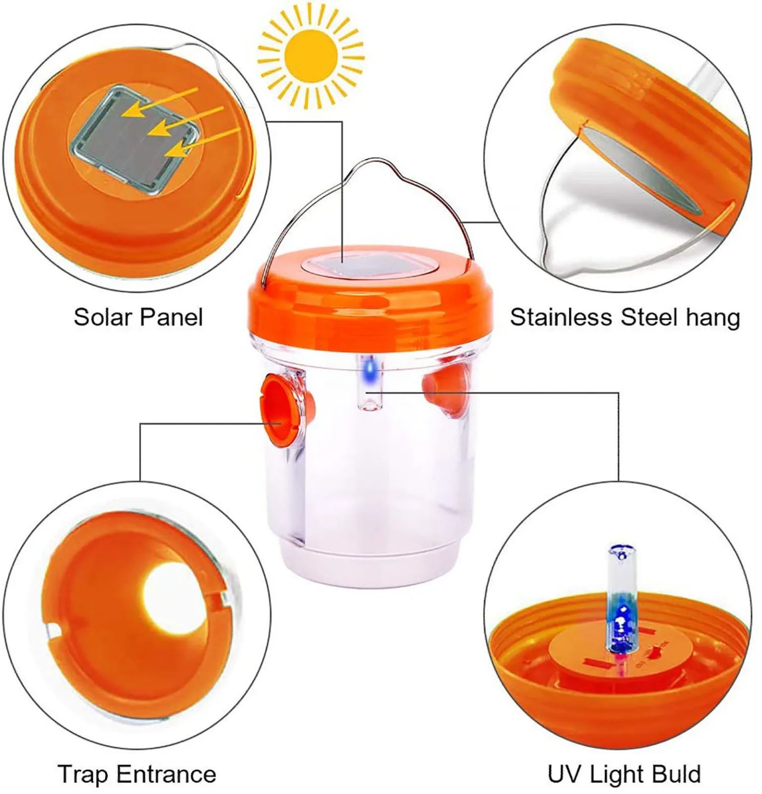 Ловушка для фруктов и мух садовая ловушка насекомых летающая пчела Hornet отходов