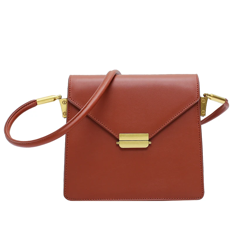 

Luxury Brand Female Square Bag 2021 Fashion New High Quality PU Leather Women's Designer Handbag Lock Shoulder Messenger Bags