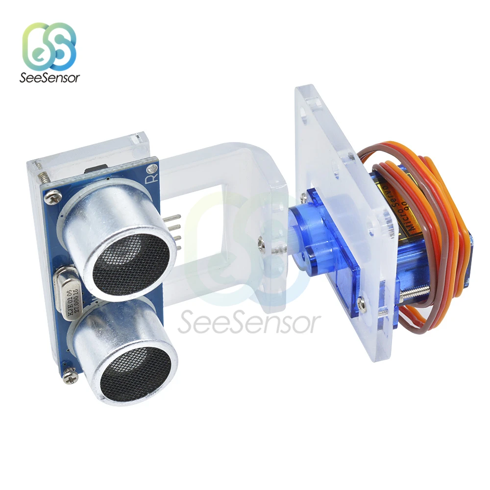 Mini SG90 сервопривод + HC-SR04 Ультразвуковой дальномер Монтажные кронштейны DIY наборы |