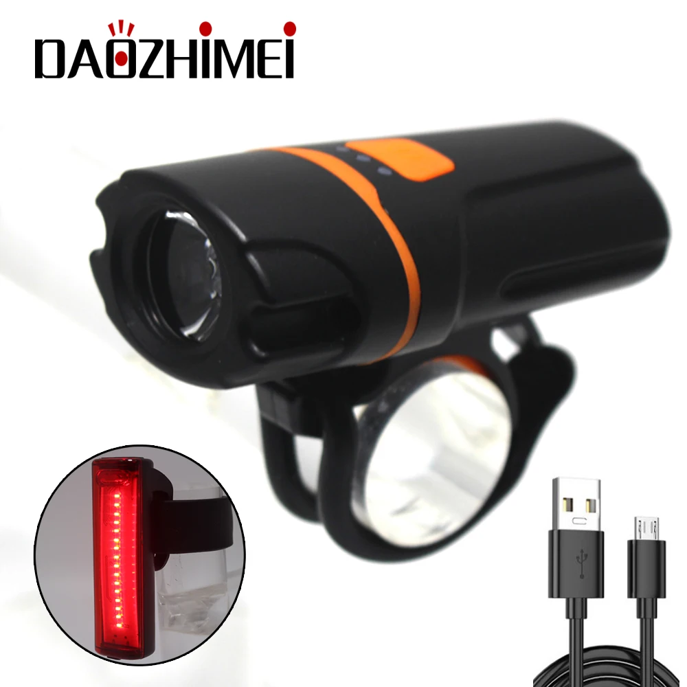 

led torch Bicycle Light XML-T6 LED Bike Light With USB Rechargeable Cycling Light 1200mAh MTB Front Lamp Headlight Flashlight