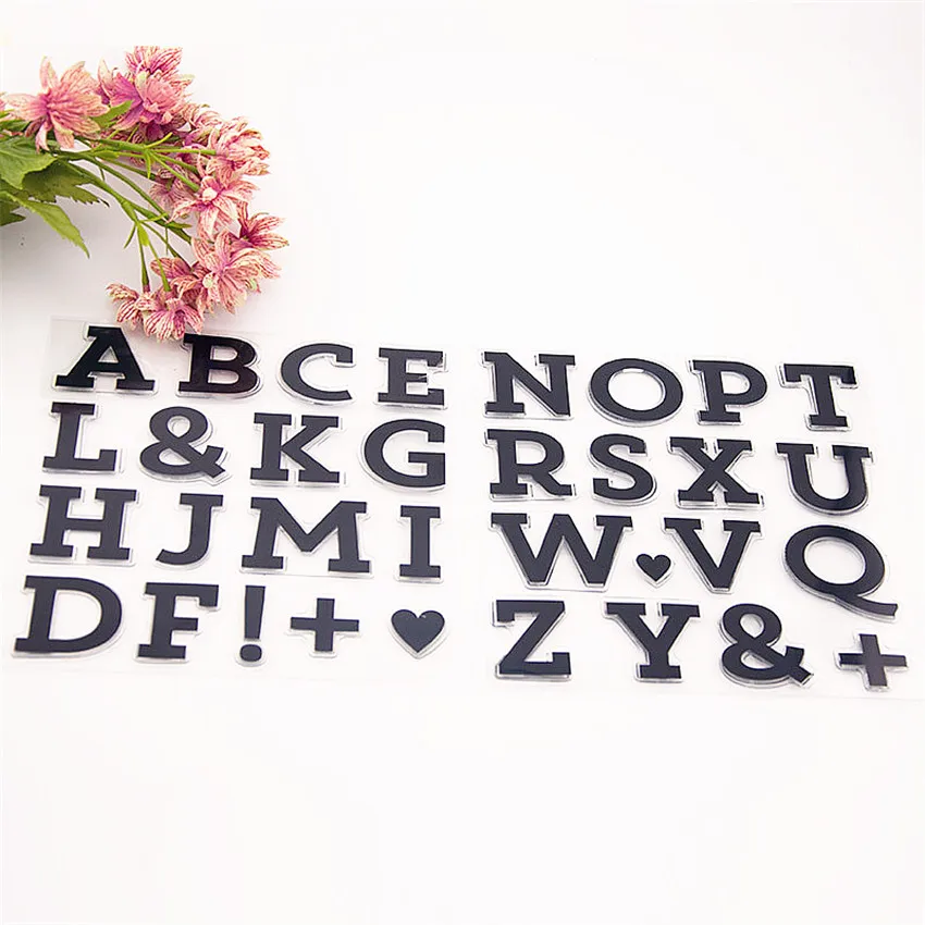 40x20 см Прозрачная печатная лента с буквенным принтом Силиконовая печать