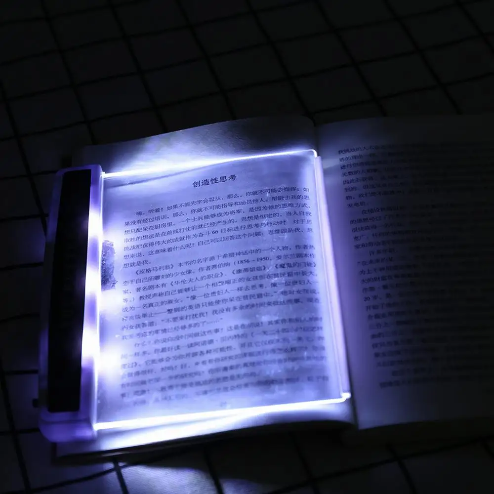 

1 pcs Flat Plate LED Book Light Reading Night Light Portable Travel Dormitory Led Desk Lamp Eye Protect for Home Bedroom