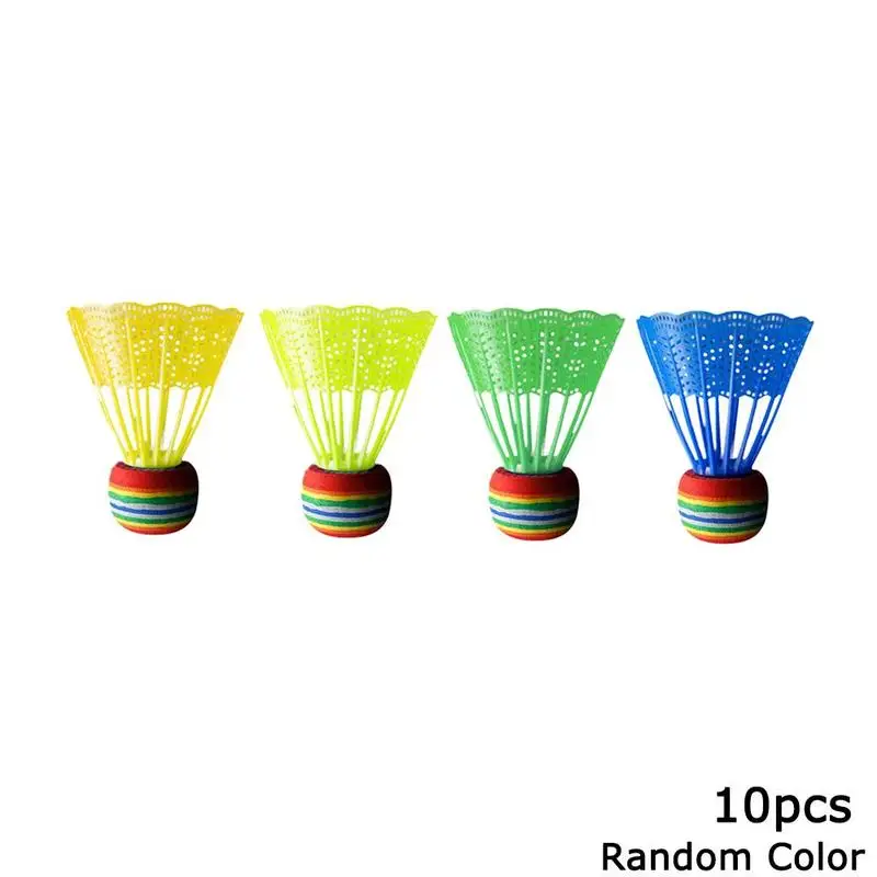 10 шт./упаковка пластиковые радужные Бадминтонные Мячи|Волан| |