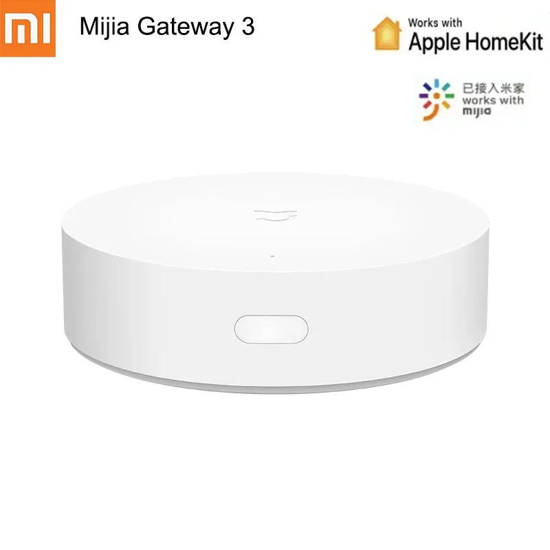 

Многофункциональный шлюз 3 Xiaomi Mijia для умного дома ZigBee WIFI Bluetooth сетчатый голосовой пульт дистанционного управления работает с приложением ...